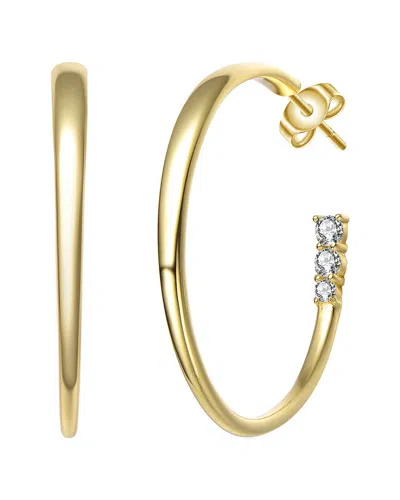 Genevive 14k Over Silver Cz Earrings