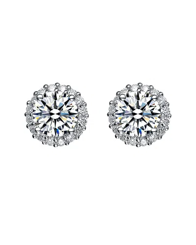 Genevive 14k Over Silver Cz Earrings