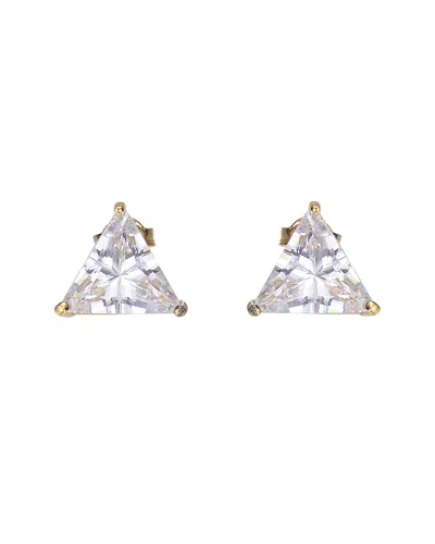 Genevive 14k Over Silver Cz Earrings