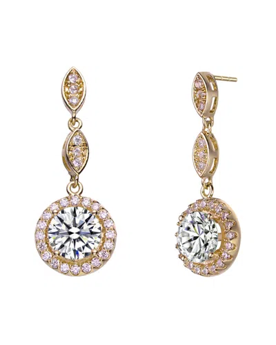 Genevive 14k Over Silver Cz Earrings