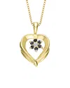 Genevive 14k Over Silver Cz Necklace