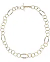 Genevive 14k Over Silver Cz Necklace
