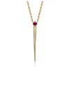 Genevive 14k Over Silver Cz Necklace