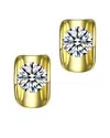 Genevive 14k Over Silver Cz Studs