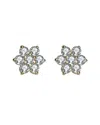 Genevive 14k Over Silver Cz Studs