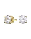 Genevive 14k Over Silver Cz Studs