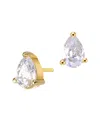 Genevive 14k Over Silver Cz Studs