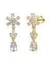 Genevive 14k Plated Dangle Earrings