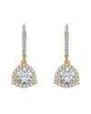 Genevive 14k Over Silver Drop Earrings