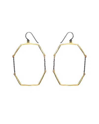 Genevive 14k Over Silver Earrings In Gold