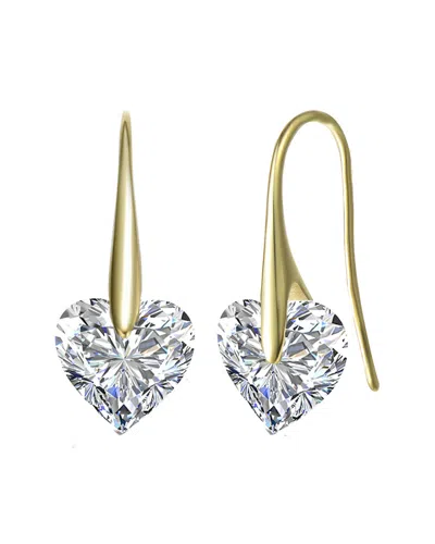 Genevive 14k Over Silver Earrings In Gold