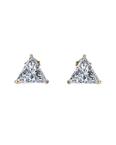 Genevive 14k Over Silver Earrings In Metallic