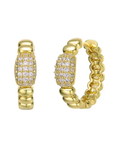Genevive 14k Plated Hoops