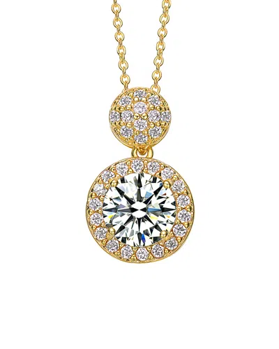 Genevive 14k Over Silver Necklace In Gold