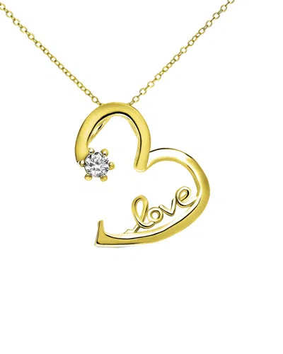 Genevive 14k Over Silver Necklace