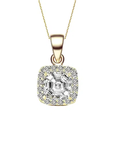 Genevive 14k Over Silver Necklace In Gold