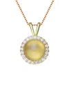 Genevive 14k Over Silver Pendant