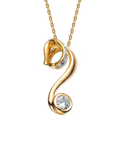Genevive 14k Over Silver Pendant