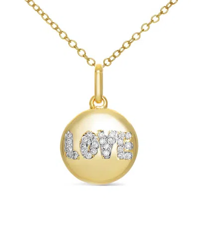 Genevive 14k Over Silver Pendant Necklace