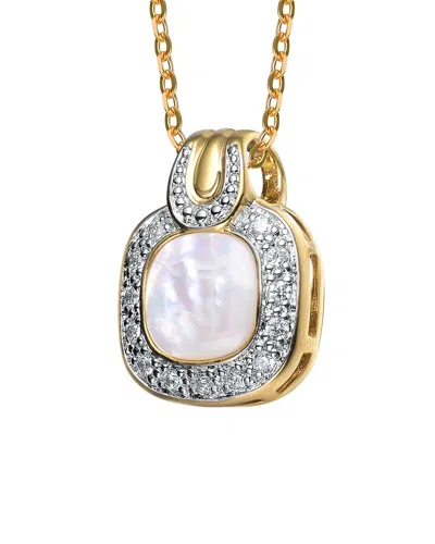 Genevive 14k Over Silver Pendant Necklace