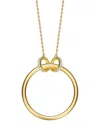 Genevive 14k Over Silver Pendant Necklace
