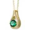 Genevive 14k Over Silver Pendant Necklace