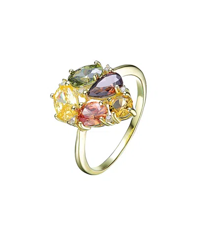 Genevive 14k Over Silver Ring