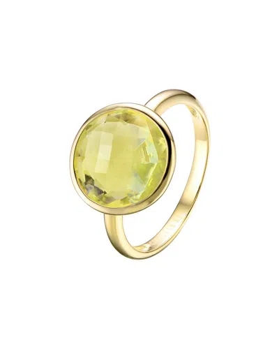 Genevive 14k Over Silver Ring
