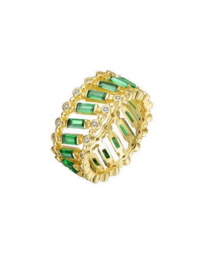 Genevive 14k Over Silver Ring In Gold