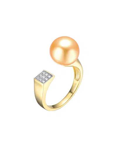 Genevive 14k Over Silver Ring In Gold