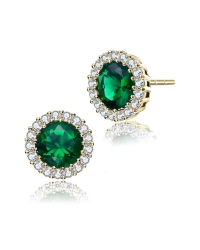 GENEVIVE GENEVIVE 14K OVER SILVER STUDS