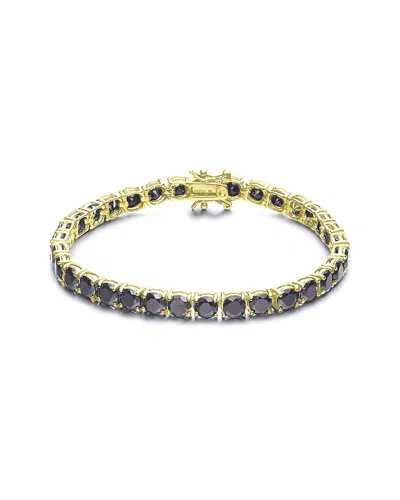 Genevive 14k Plated Tennis Bracelet