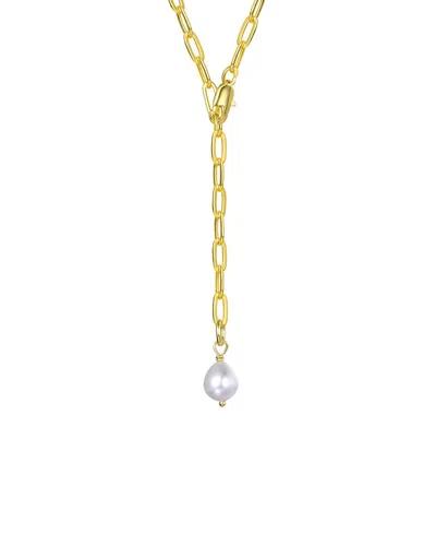 Genevive 14k Pearl Chain Necklace