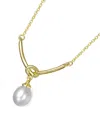Genevive 14k Pearl Chain Necklace