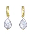 Genevive 14k Pearl Dangle Earrings