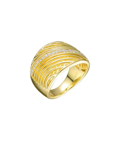 Genevive 14k Plated Cz Ring
