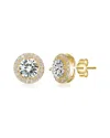 Genevive 14k Plated Cz Studs