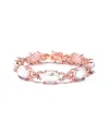 Genevive 14k Rose Gold Vermeil Cz & Howlite Bracelet