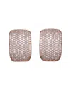 Genevive 14k Rose Gold Vermeil Cz Earrings
