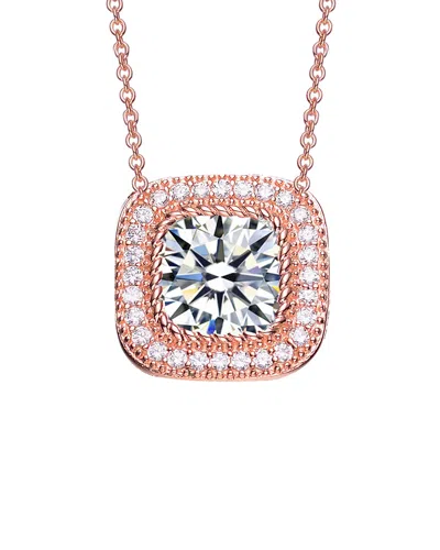 Genevive 14k Rose Gold Vermeil Cz Necklace