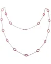 Genevive 14k Rose Gold Vermeil Cz Necklace