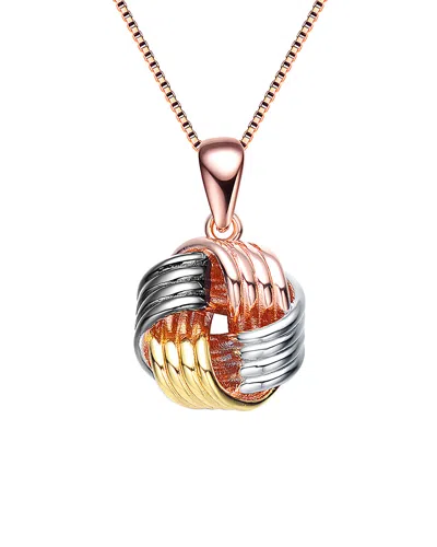 Genevive 14k Rose Gold Vermeil Cz Necklace