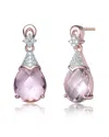 Genevive 14k Rose Gold Vermeil Earrings