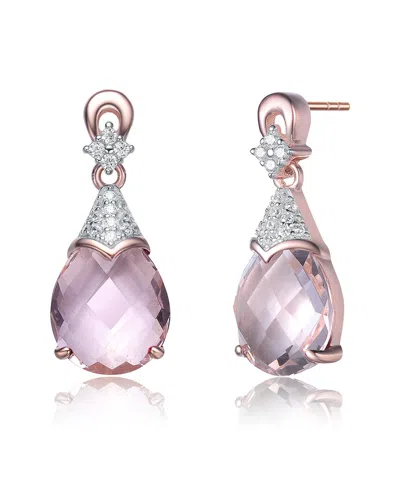 Genevive 14k Rose Gold Vermeil Earrings