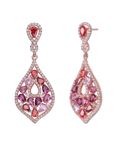 Genevive 14k Rose Gold Vermeil Earrings