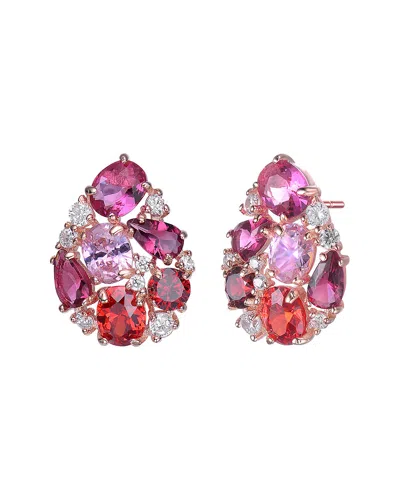 Genevive 14k Rose Gold Vermeil Earrings