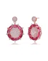 Genevive 14k Rose Gold Vermeil Earrings