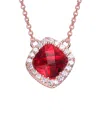 Genevive 14k Rose Gold Vermeil Necklace