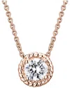 Genevive 14k Rose Gold Vermeil Plated Necklace