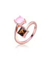Genevive 14k Rose Gold Vermeil Ring